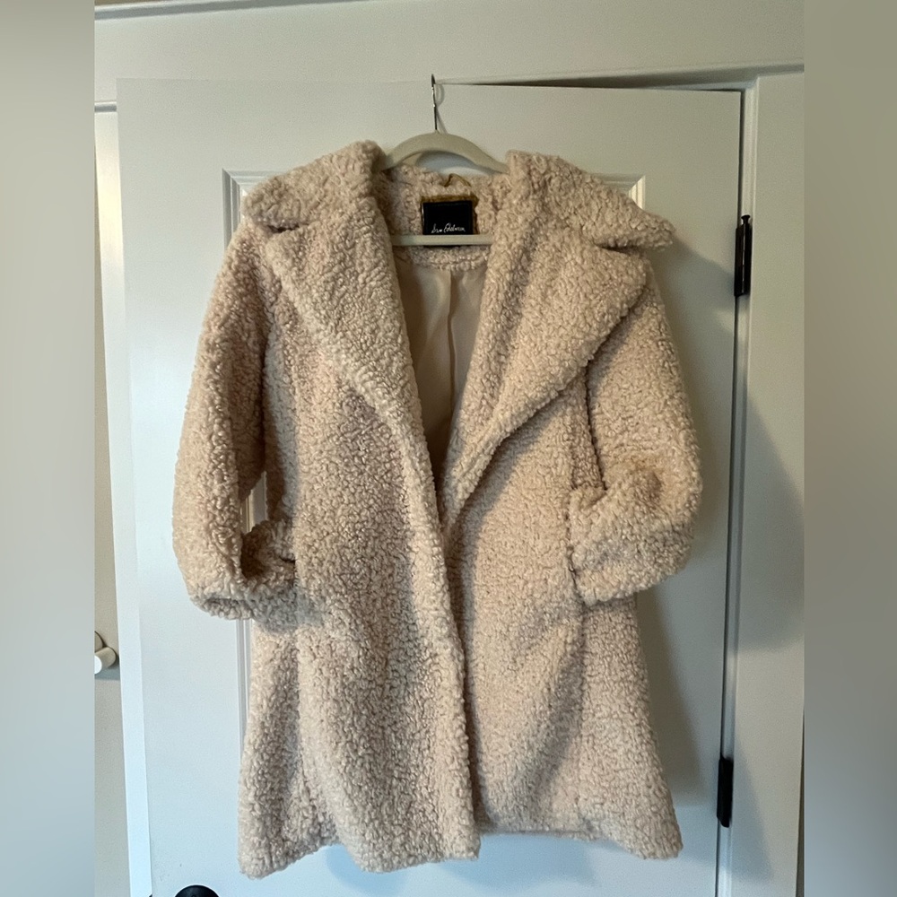Sam Edelman Faux Sherpa Oversized Women’s Jacket, Medium